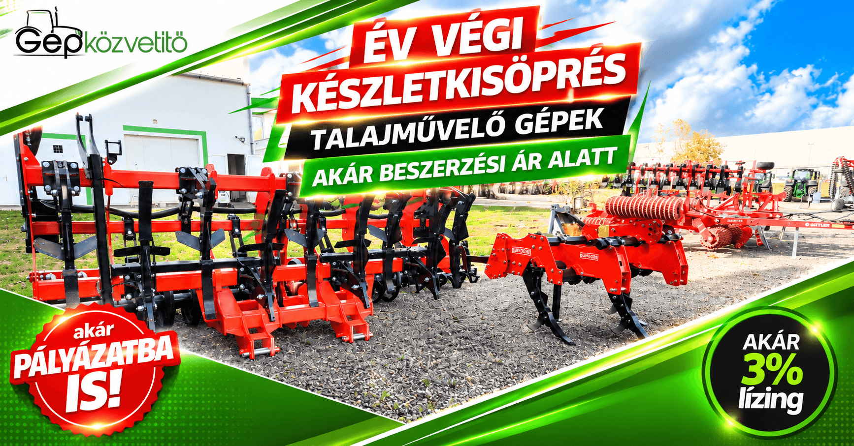 🚜 Készleten lévő talajművelő gépek akár BESZERZÉSI ÁR ALATT!